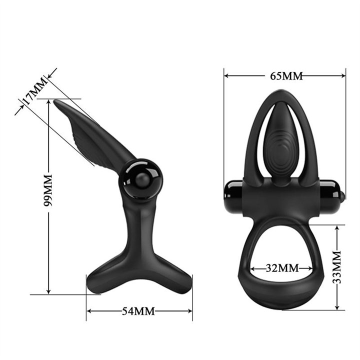 Cock Ring with Vibration - BI-210306-1 - Teknashop Ltd