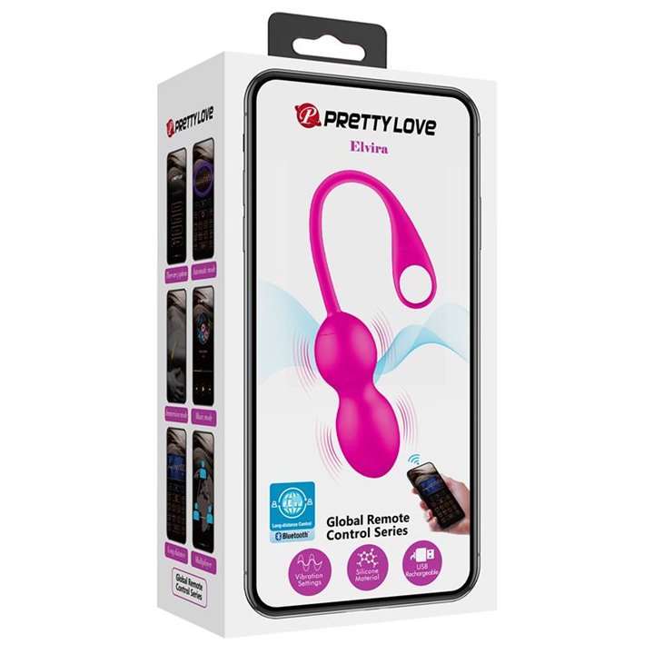 Elvira Vibrating Kegel Balls with APP - BI-210212HP-1 - Teknashop Ltd