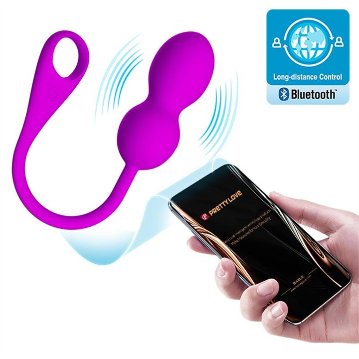 Elvira Vibrating Kegel Balls with APP - BI-210212HP - Teknashop Ltd