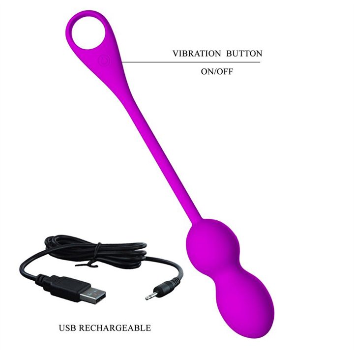 Elvira Vibrating Kegel Balls with APP - BI-210212HP - Teknashop Ltd