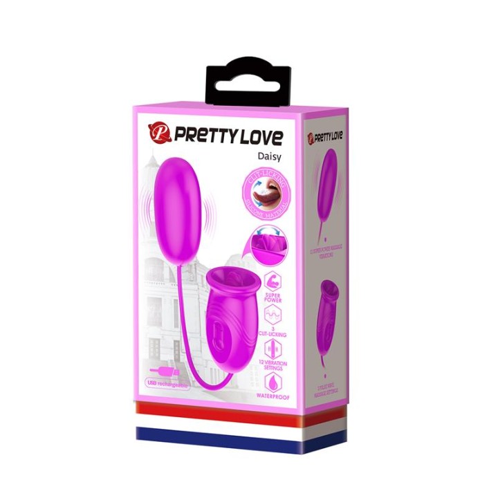 Daisy Vibrating Egg and Licking Stimulator - BI-014749 - Teknashop Ltd