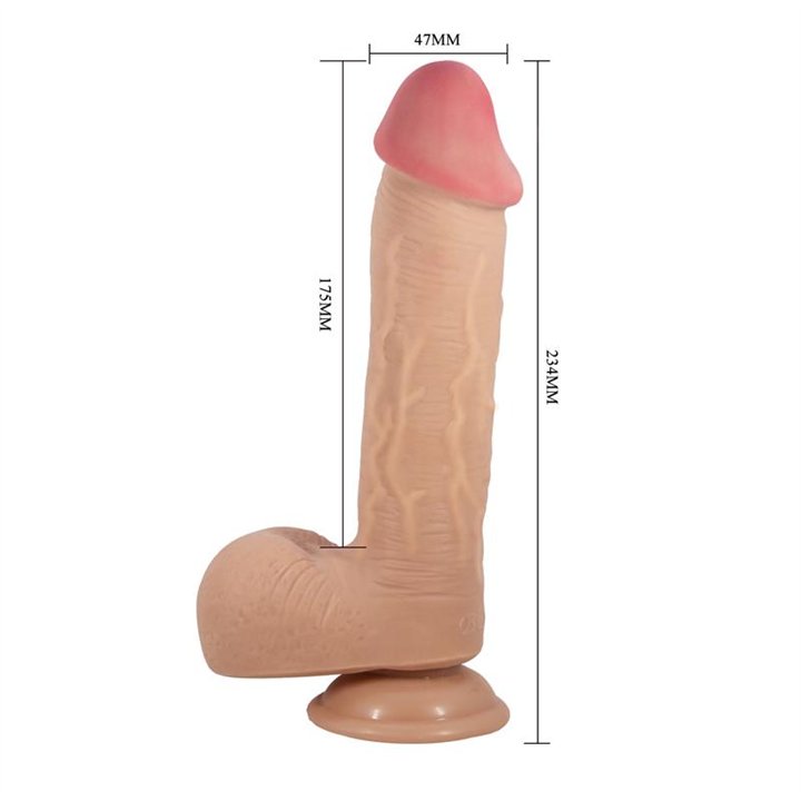 Emeka Sliding Skin Dildo 9.2 - BW-008040LP - Teknashop Ltd