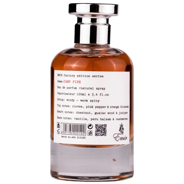 Emir, Camp Fire Factory Edition, Eau De Parfum, Unisex, 100 ml - Teknashop Ltd