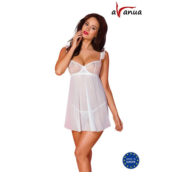 Milagros Chemise and Thong White - 5901721608566 - Teknashop Ltd