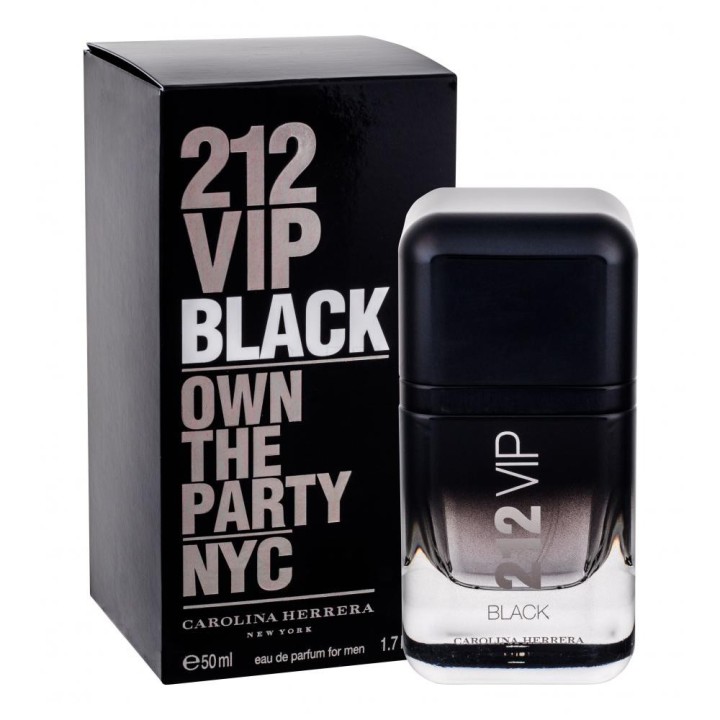 Carolina Herrera, 212 VIP Black, Eau De Parfum, For Men, 50 ml - Teknashop Ltd