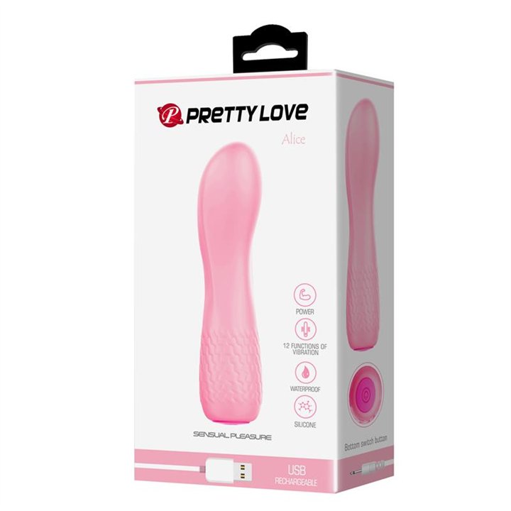Alice Vibe 12 functions Light Pink - BI-014561 - Teknashop Ltd