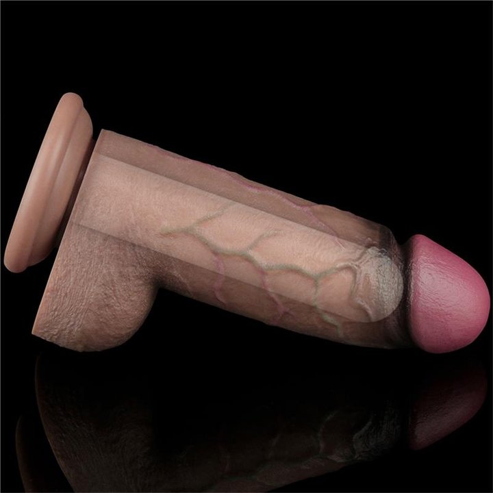 Dildo Dual Layered Silicone XXL 9.5 - LO-LV411061 - Teknashop Ltd