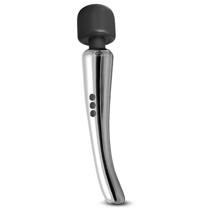 Silvery High-Tech Wand Super Powerful Wireless USB Chrome Silicone - AC-173 - Teknashop Ltd