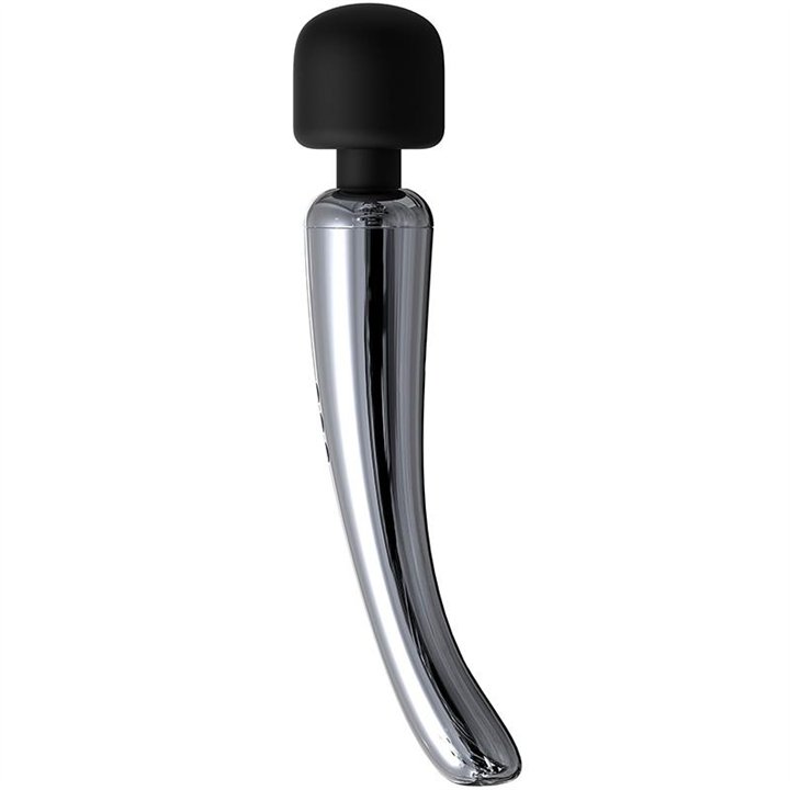 Silvery High-Tech Wand Super Powerful Wireless USB Chrome Silicone - AC-173 - Teknashop Ltd