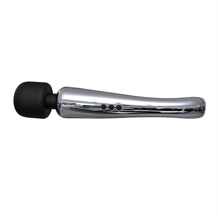 Silvery High-Tech Wand Super Powerful Wireless USB Chrome Silicone - AC-173 - Teknashop Ltd