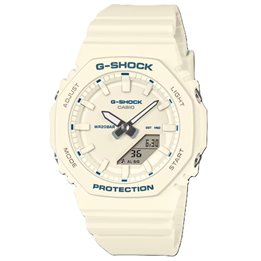 CASIO G-SHOCK Mod. OAK COMPACT - BLUE ACCENT SERIE - IVORY - WW.GMA-P2100BA-7AER - Teknashop Ltd