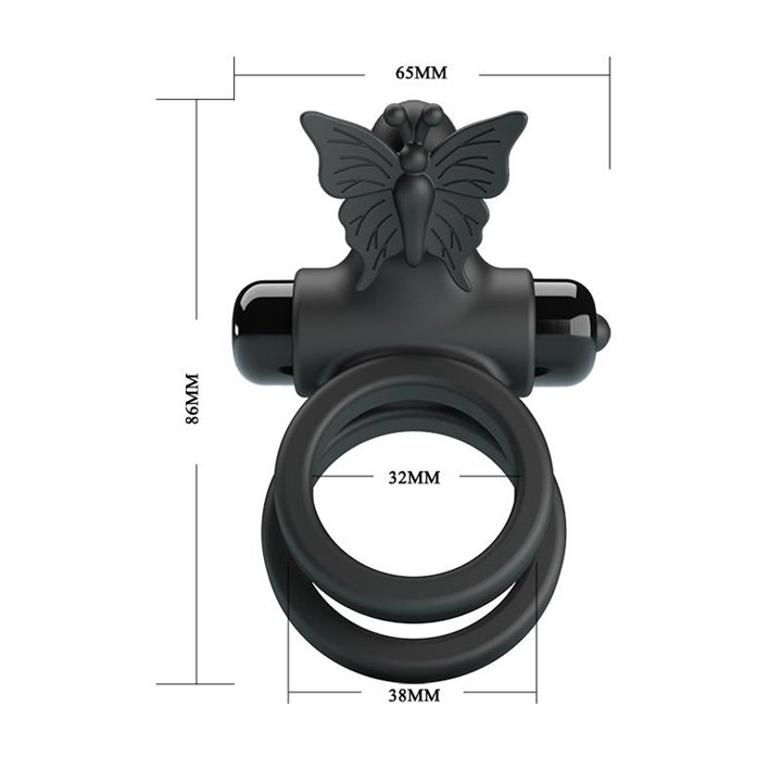 Penis Ring Passionate Ring IX with Vibration - BI-210296 - Teknashop Ltd