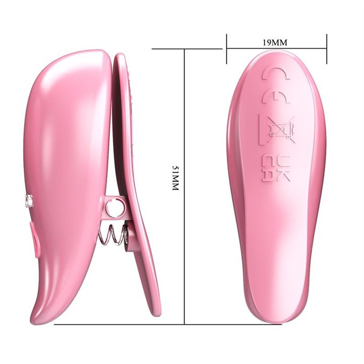 Leaf Vibrating Nipple Clamps - BI-300036 - Teknashop Ltd