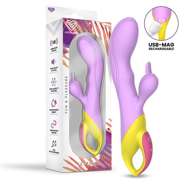 Lilly Stimulator 10 Modes USB Magnetic - LTB-169 - Teknashop Ltd