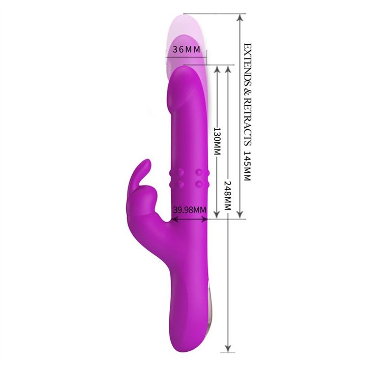 Reese Vibe with Internal Beads and Thrusting USB - BI-014902 - Teknashop Ltd