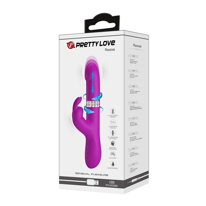 Reese Vibe with Internal Beads and Thrusting USB - BI-014902 - Teknashop Ltd