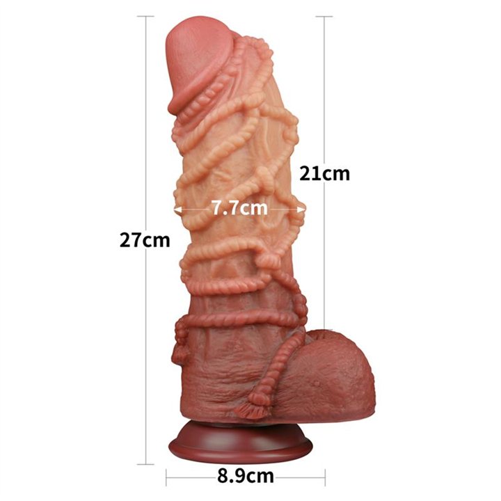 Dildo Dual Layer King Size Nature 10.5 - LO-LV411073 - Teknashop Ltd