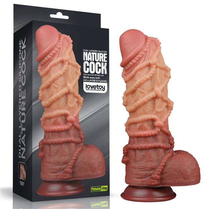 Dildo Dual Layer King Size Nature 10.5 - LO-LV411073 - Teknashop Ltd
