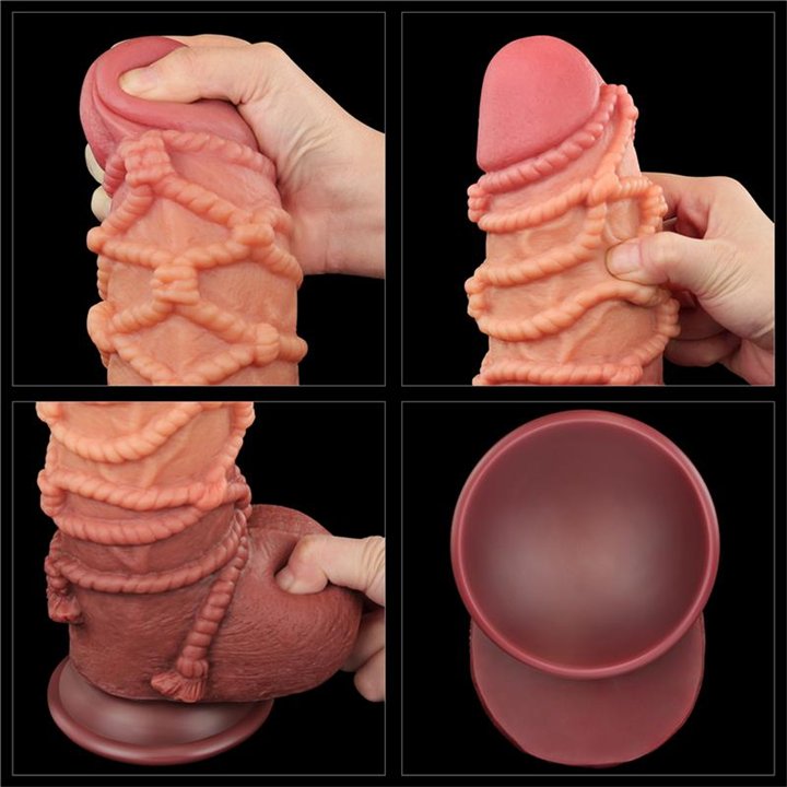 Dildo Dual Layer King Size Nature 9.5 - LO-LV411072 - Teknashop Ltd