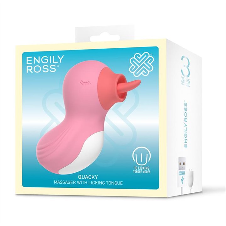 Quacky Massager with Licking Tongue - ER00162 - Teknashop Ltd