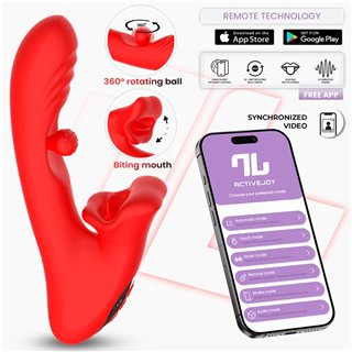 Franky Biting and Rotating Ball Vibrator with App - IN-220 - Teknashop Ltd