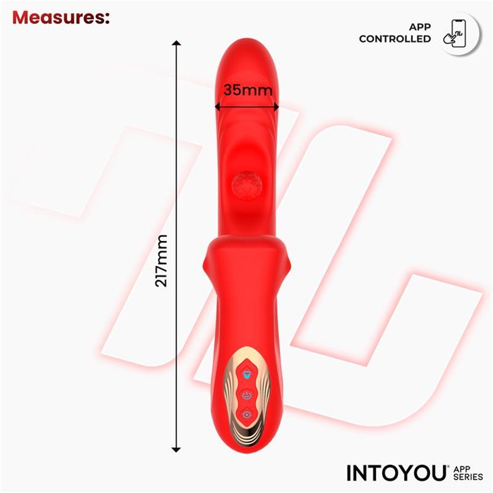 Franky Biting and Rotating Ball Vibrator with App - IN-220 - Teknashop Ltd