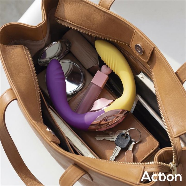 Two Lovers 3 in 1 Finger and Airflow Vibrator - AC-799 - Teknashop Ltd