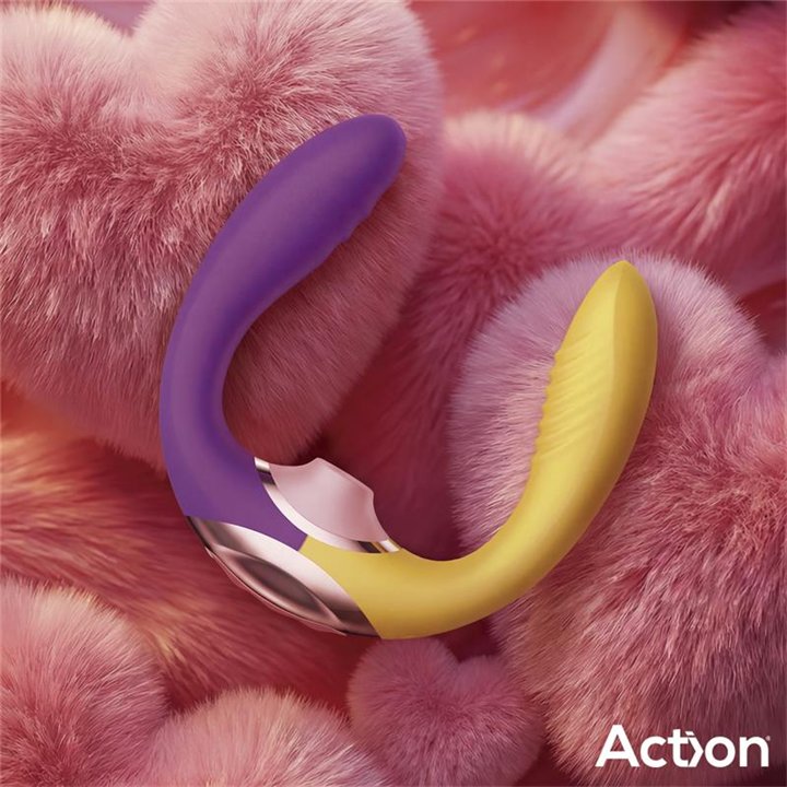 Two Lovers 3 in 1 Finger and Airflow Vibrator - AC-799 - Teknashop Ltd