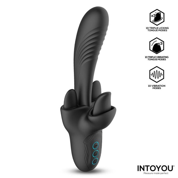 Triton Triple Licking Tongue Vibrator - U-218 - Teknashop Ltd
