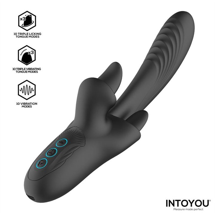 Triton Triple Licking Tongue Vibrator - U-218 - Teknashop Ltd