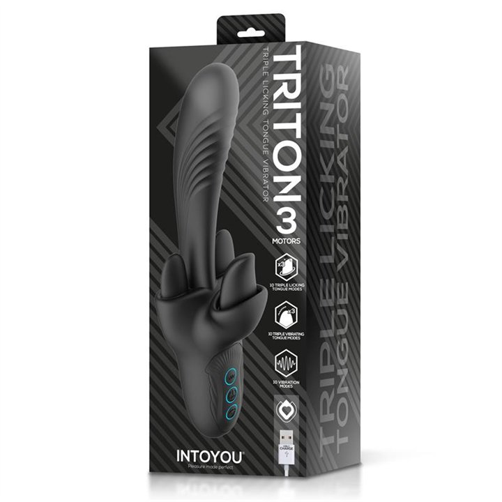 Triton Triple Licking Tongue Vibrator - U-218 - Teknashop Ltd