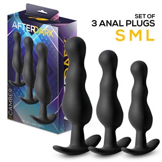 Camber Set of 3 Anal Plugs - AD-153 - Teknashop Ltd