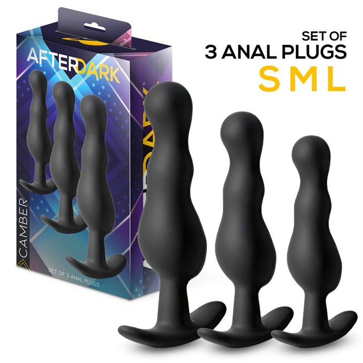 Camber Set of 3 Anal Plugs - AD-153 - Teknashop Ltd