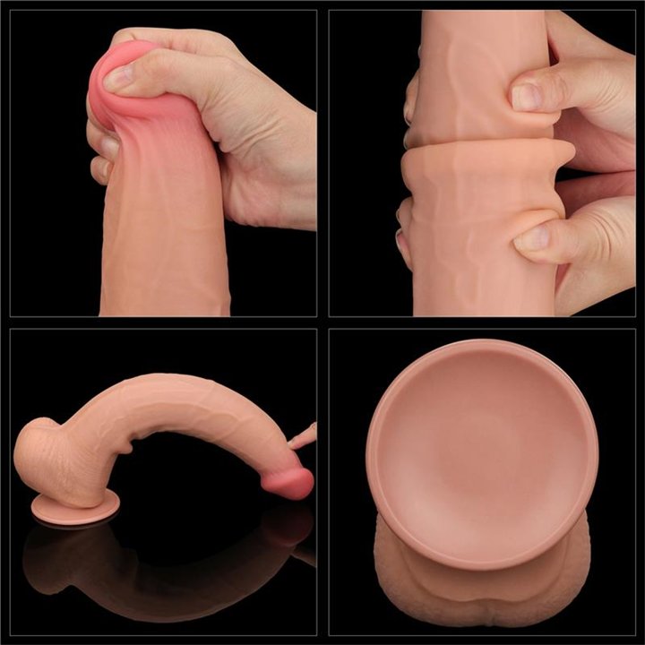 Dildo Dual Layer Sliding Skin 13.5 - LO-LV317053 - Teknashop Ltd