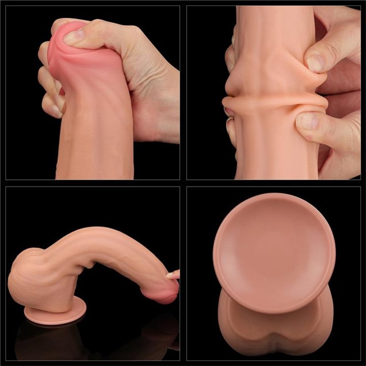 Dildo Dual Layer Sliding Skin 11.5 - LO-LV317051 - Teknashop Ltd