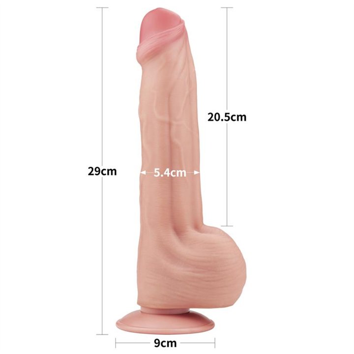 Dildo Dual Layer Sliding Skin 11.5 - LO-LV317051 - Teknashop Ltd
