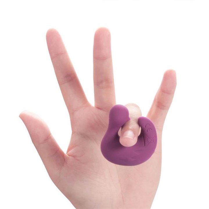 Swamson Stimulator Duckling Thimble USB Silicone Violet - LTB-177 - Teknashop Ltd