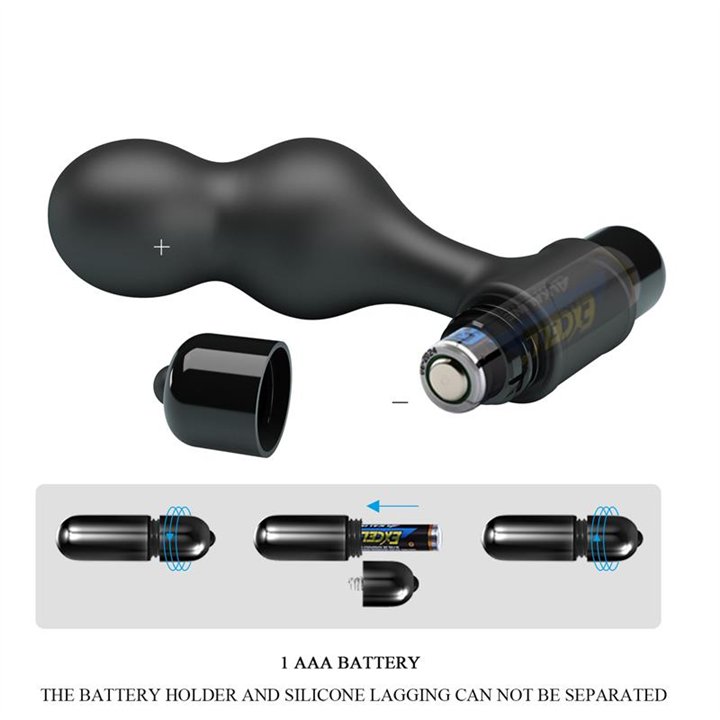 Vibrating Butt Plug - BI-040133-MR - Teknashop Ltd