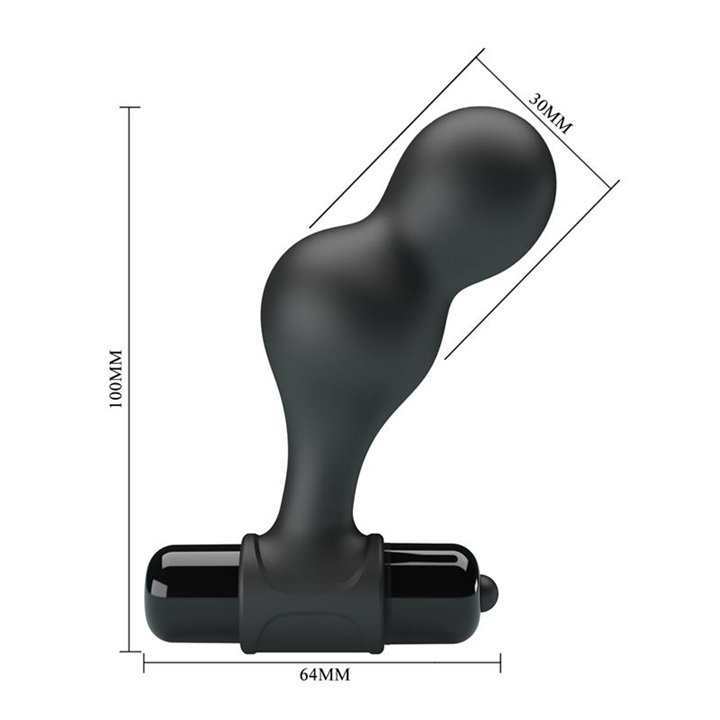 Vibrating Butt Plug - BI-040133-MR - Teknashop Ltd