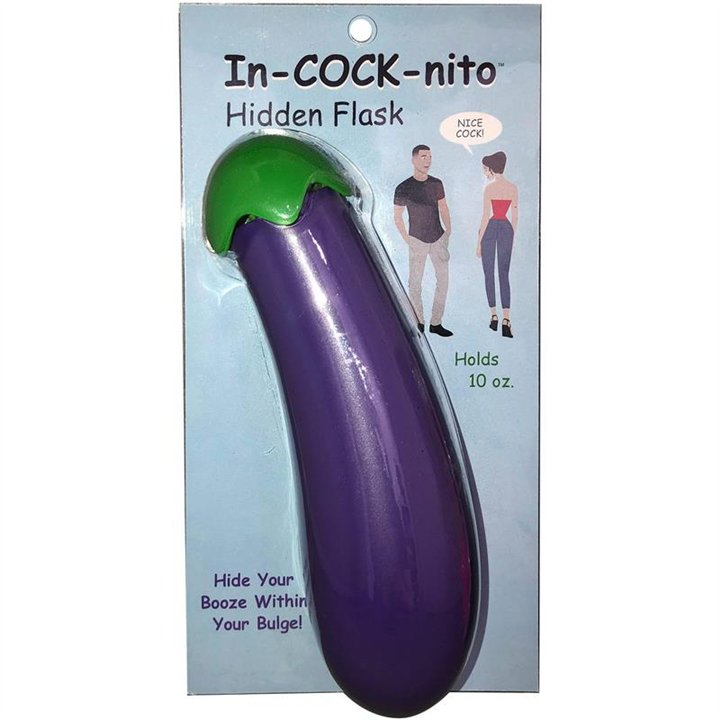 Eggplant Shapped Bottle In-Cock-Nito Flask - NV.D94 - Teknashop Ltd