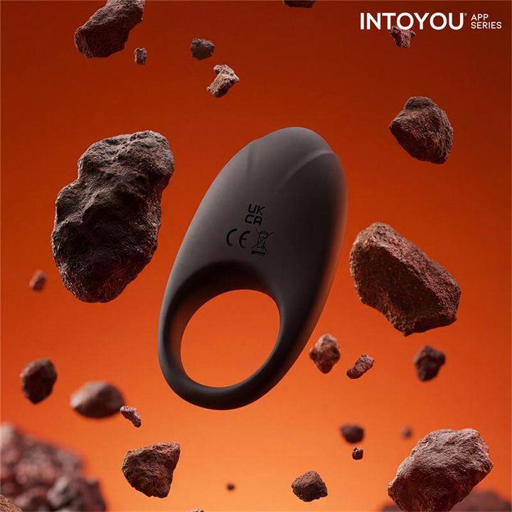 Ringo Vibrating Ring with App Unibody Black - IN-319 - Teknashop Ltd