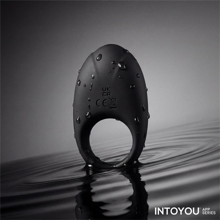 Ringo Vibrating Ring with App Unibody Black - IN-319 - Teknashop Ltd