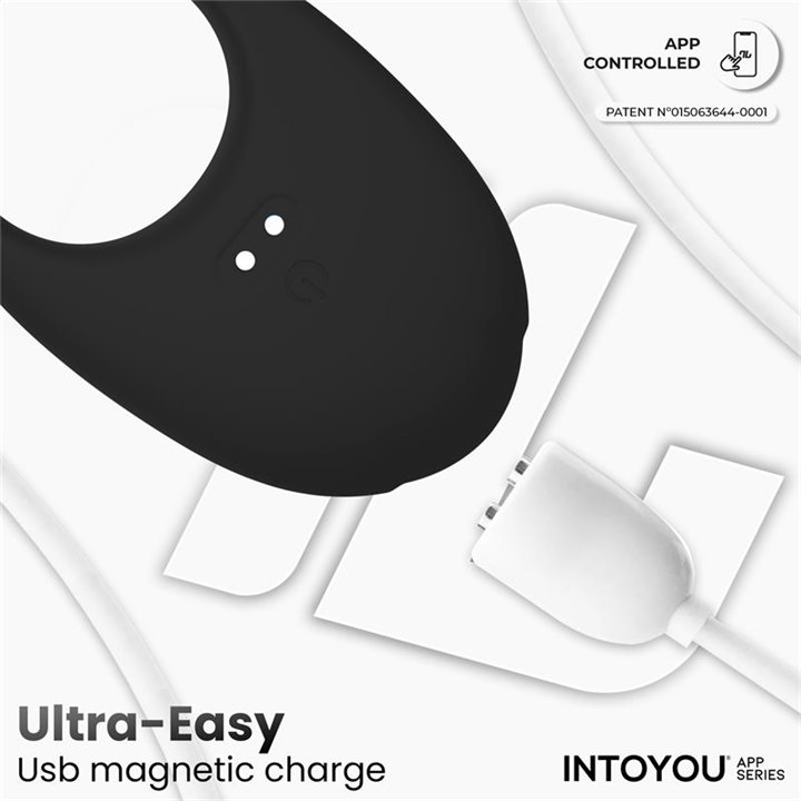 Ringo Vibrating Ring with App Unibody Black - IN-319 - Teknashop Ltd