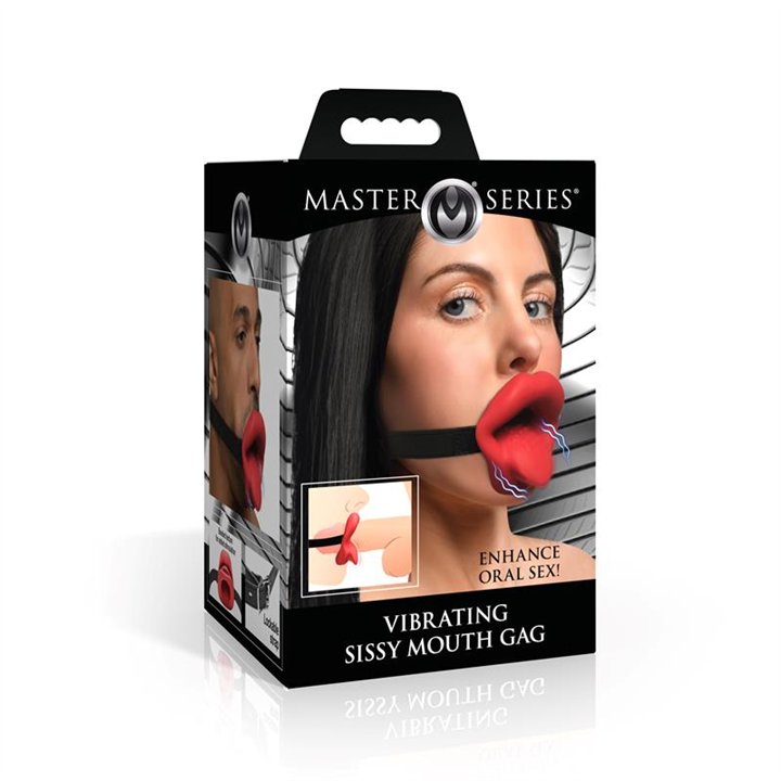 Sissy Mouth Gag with Vibration - 848518057525 - Teknashop Ltd