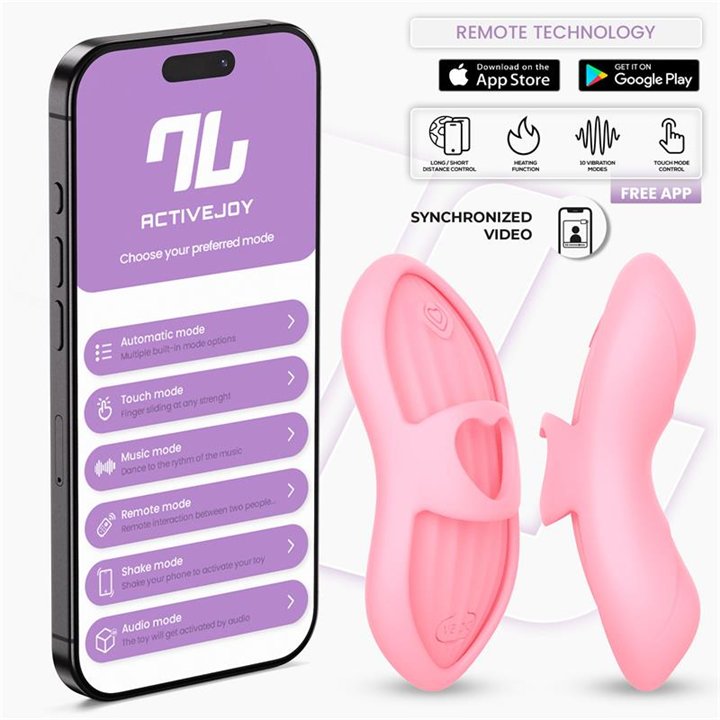 Laia Heated Finger Vibrator and App Pink - IN-130 - Teknashop Ltd