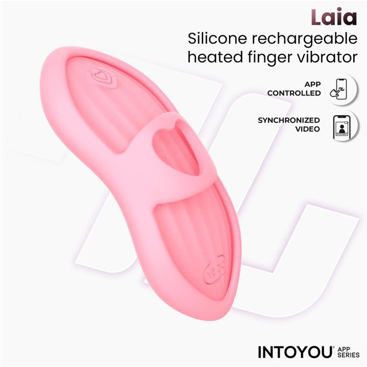 Laia Heated Finger Vibrator and App Pink - IN-130 - Teknashop Ltd