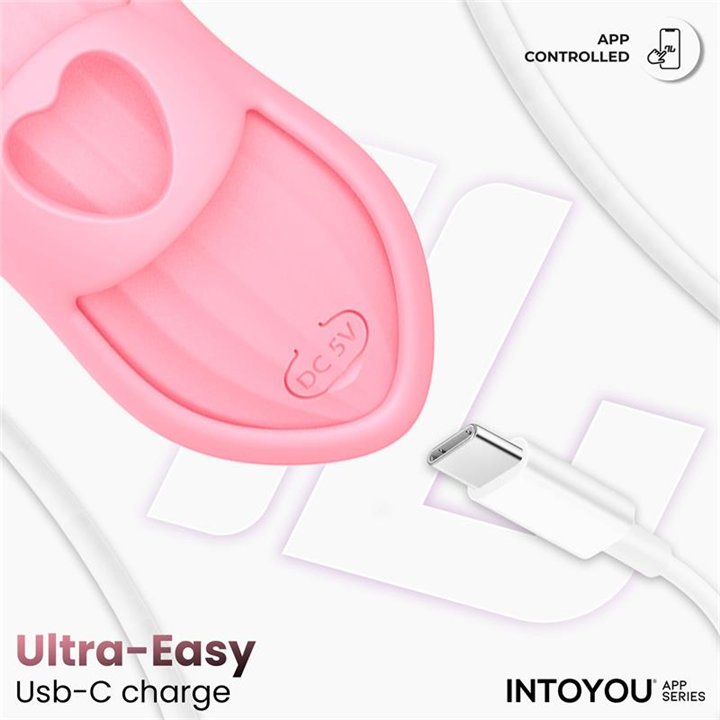 Laia Heated Finger Vibrator and App Pink - IN-130 - Teknashop Ltd