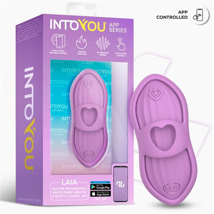 Laia Heated Finger Vibrator with App Lavender - IN-129 - Teknashop Ltd