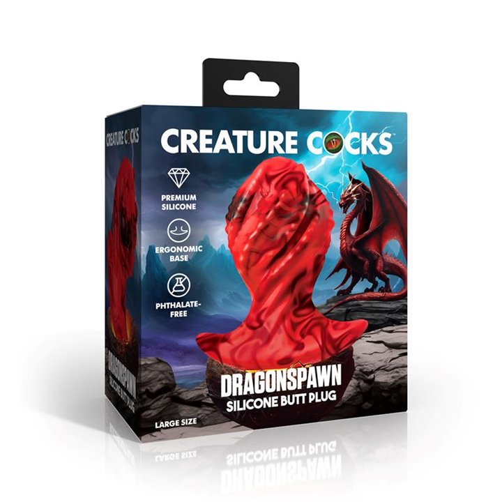 Dragonspawn Silicone Butt Plug Size L - 848518059093 - Teknashop Ltd
