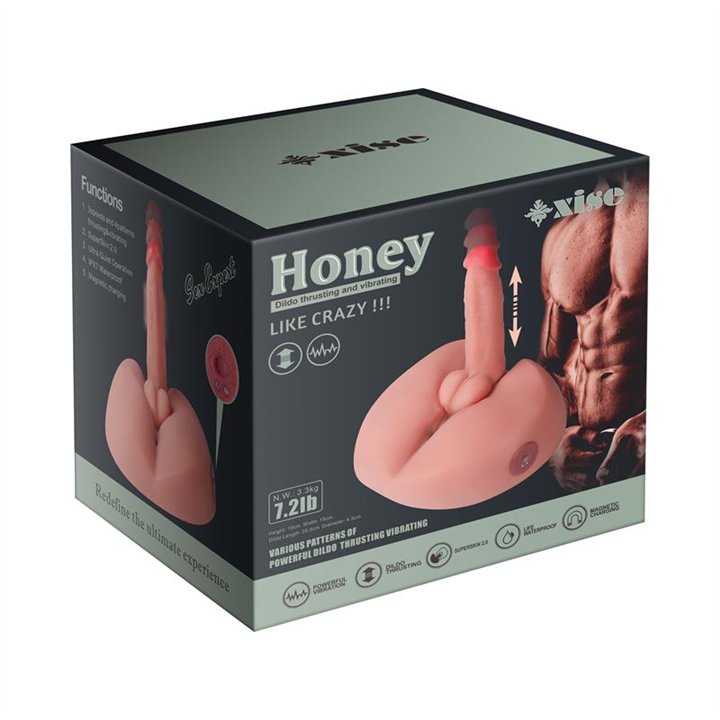 Honey Masturbator with Thrusting and Vibrating 3.2 kg - SQ-MAR30025 - Teknashop Ltd